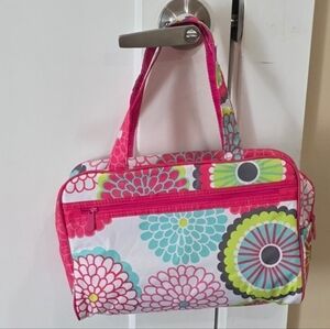 Thirty-One handle ItvBubble Bloom Makeup  cosmetic Toiletry  Bag